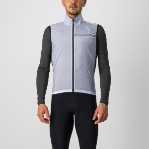 Pánské Vesta Castelli SQUADRA STRETCH Stříbrné Šedé Tmavě Šedé | FJS362951