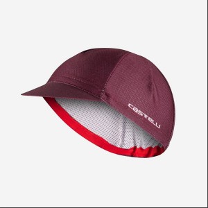Pánské Čepice Castelli ROSSO CORSA 2 Tmavě Vínové | OVT056913