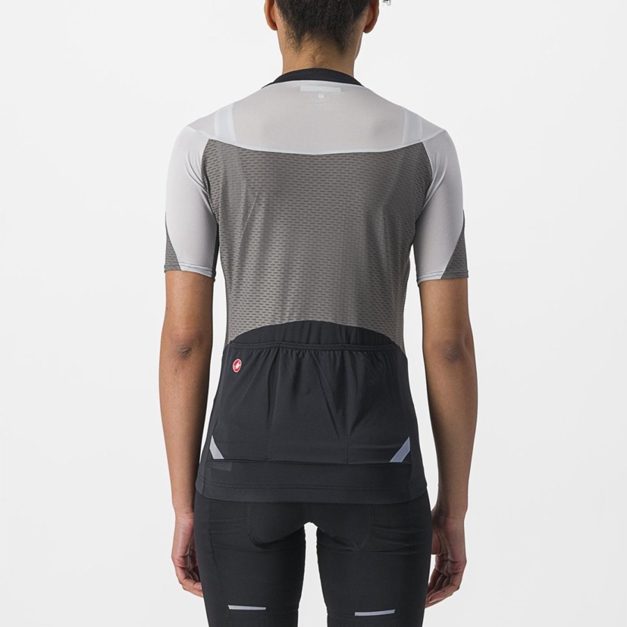 Dámské Dres Castelli GRADIENT COLOR BLOCK Šedé Stříbrné Šedé | LUP309127