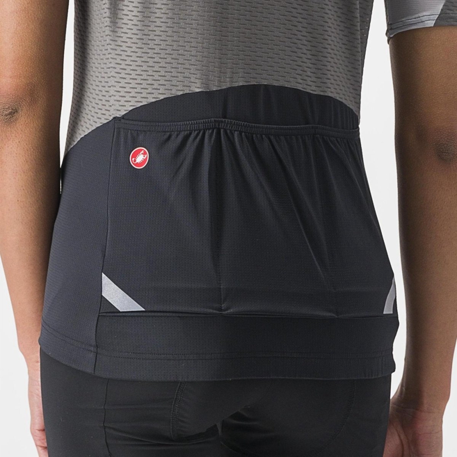 Dámské Dres Castelli GRADIENT COLOR BLOCK Šedé Stříbrné Šedé | LUP309127