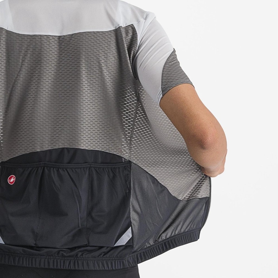 Dámské Dres Castelli GRADIENT COLOR BLOCK Šedé Stříbrné Šedé | LUP309127