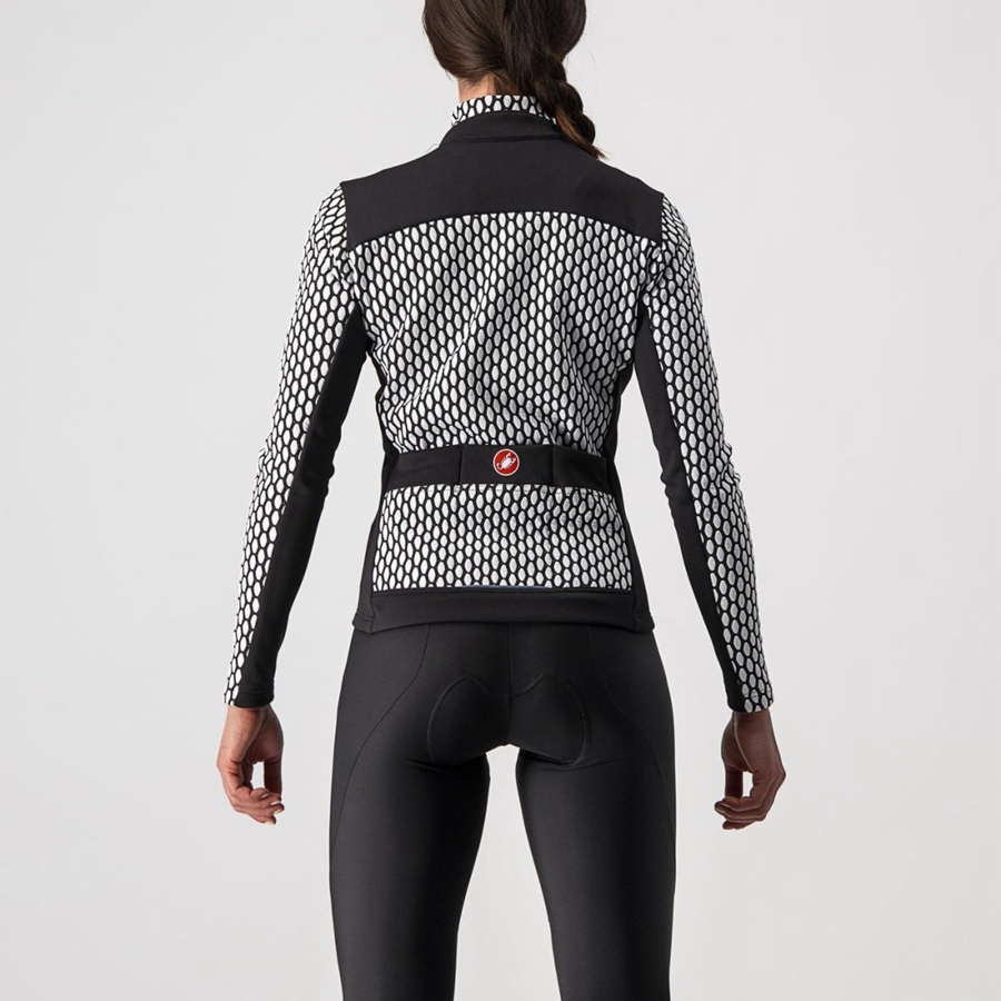 Dámské Dres Castelli SFIDA 2 FZ Černé Bílé | OZU016925