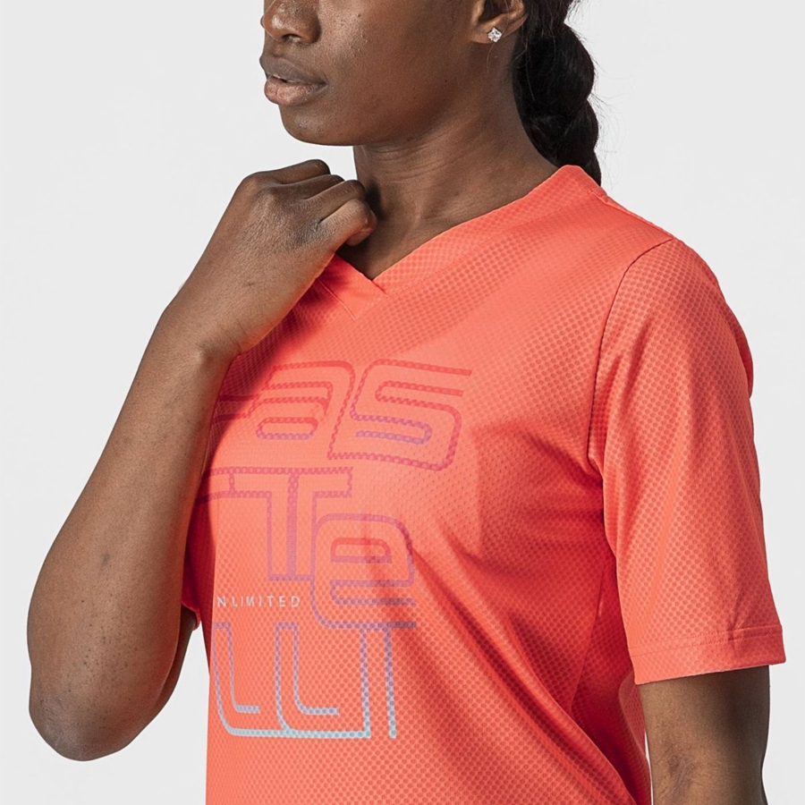 Dámské Dres Castelli TRAIL TECH W TEE Koralove | LOW263087