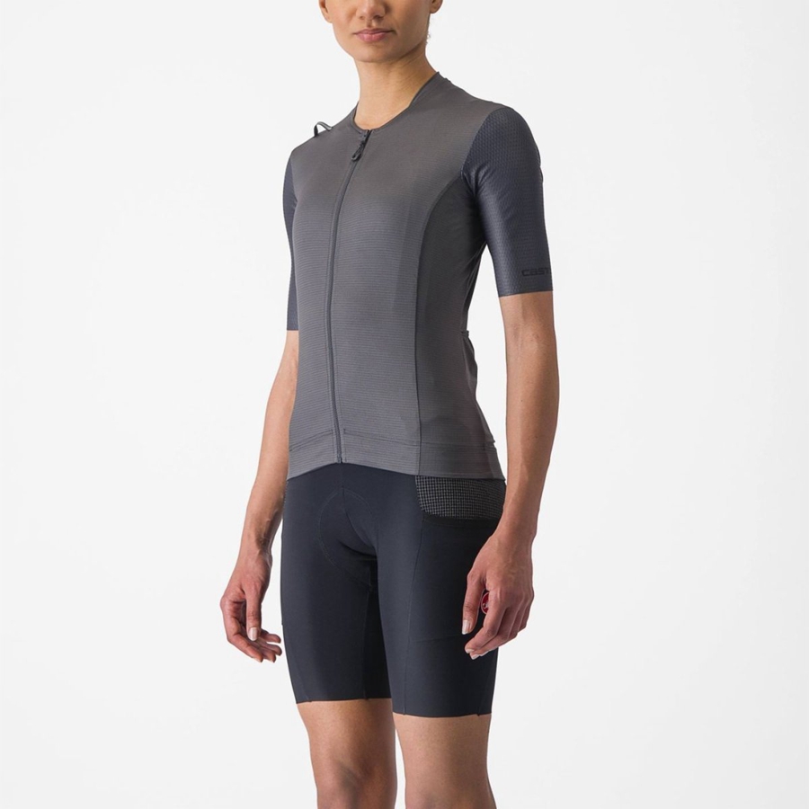 Dámské Dres Castelli UNLIMITED PRO W Tmavě Šedé | SUD768135