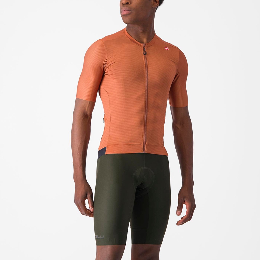 Pánské Dres Castelli ESPRESSO Béžový Tmavě Šedé | KDW926543