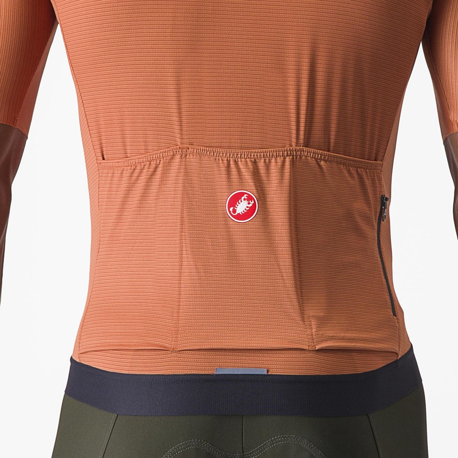 Pánské Dres Castelli ESPRESSO Béžový Tmavě Šedé | KDW926543
