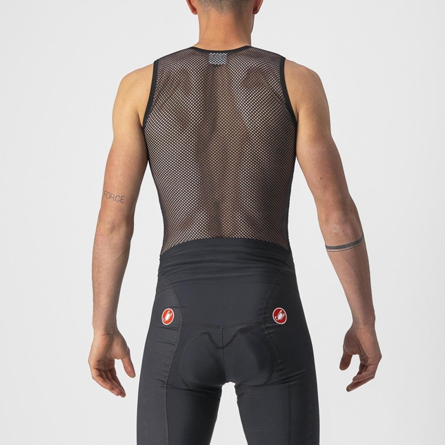 Pánské Základní Vrstva Castelli CORE MESH 3 SLEEVELESS Černé | UGJ741632