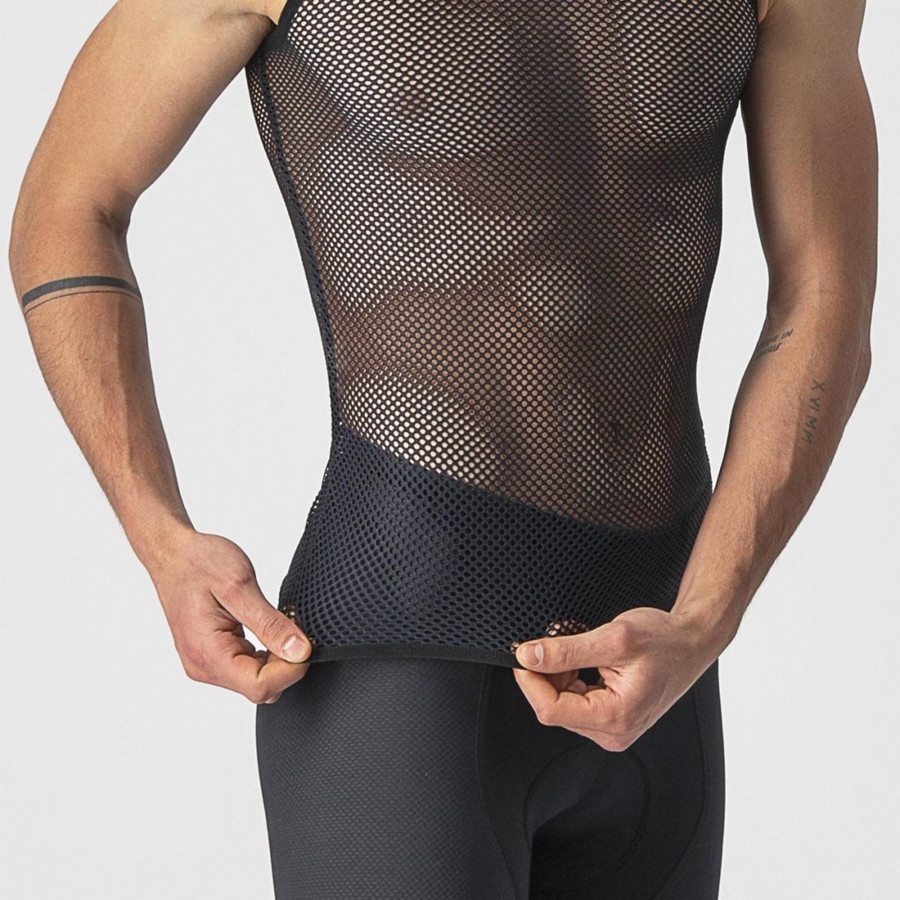 Pánské Základní Vrstva Castelli CORE MESH 3 SLEEVELESS Černé | UGJ741632