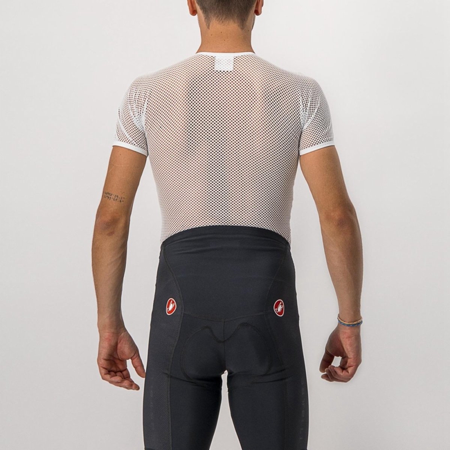 Pánské Základní Vrstva Castelli CORE MESH 3 SS Bílé | DAI068174