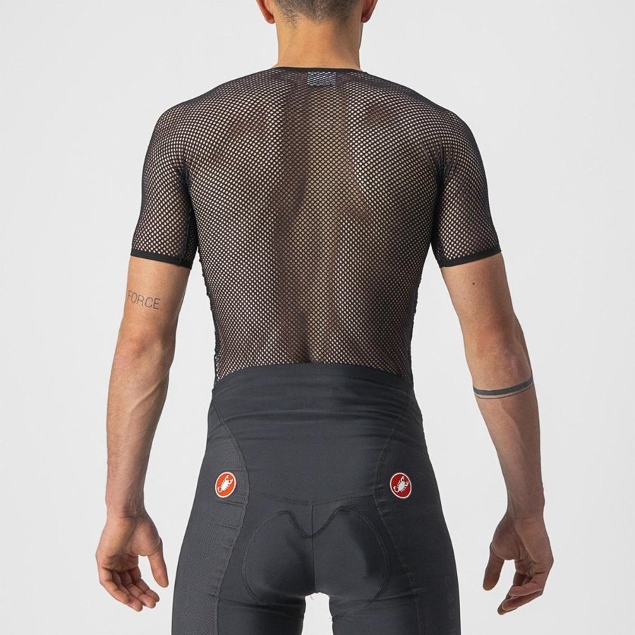 Pánské Základní Vrstva Castelli CORE MESH 3 SS Černé | IDX813472