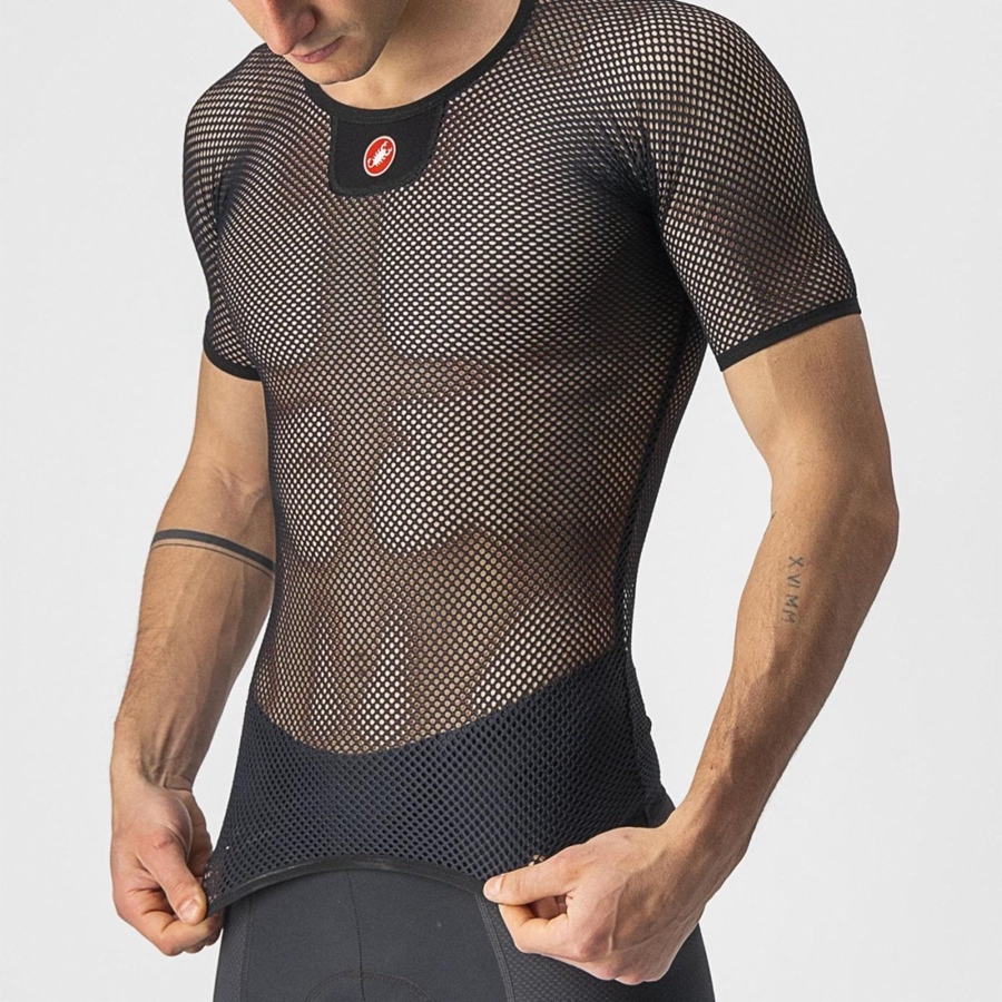 Pánské Základní Vrstva Castelli CORE MESH 3 SS Černé | IDX813472